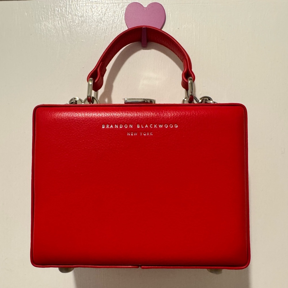 Brandon Blackwood Red Mini Bag with Structured Design